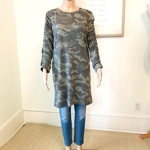 Jane & Delancey Long Sleeve Camo Casual Dress